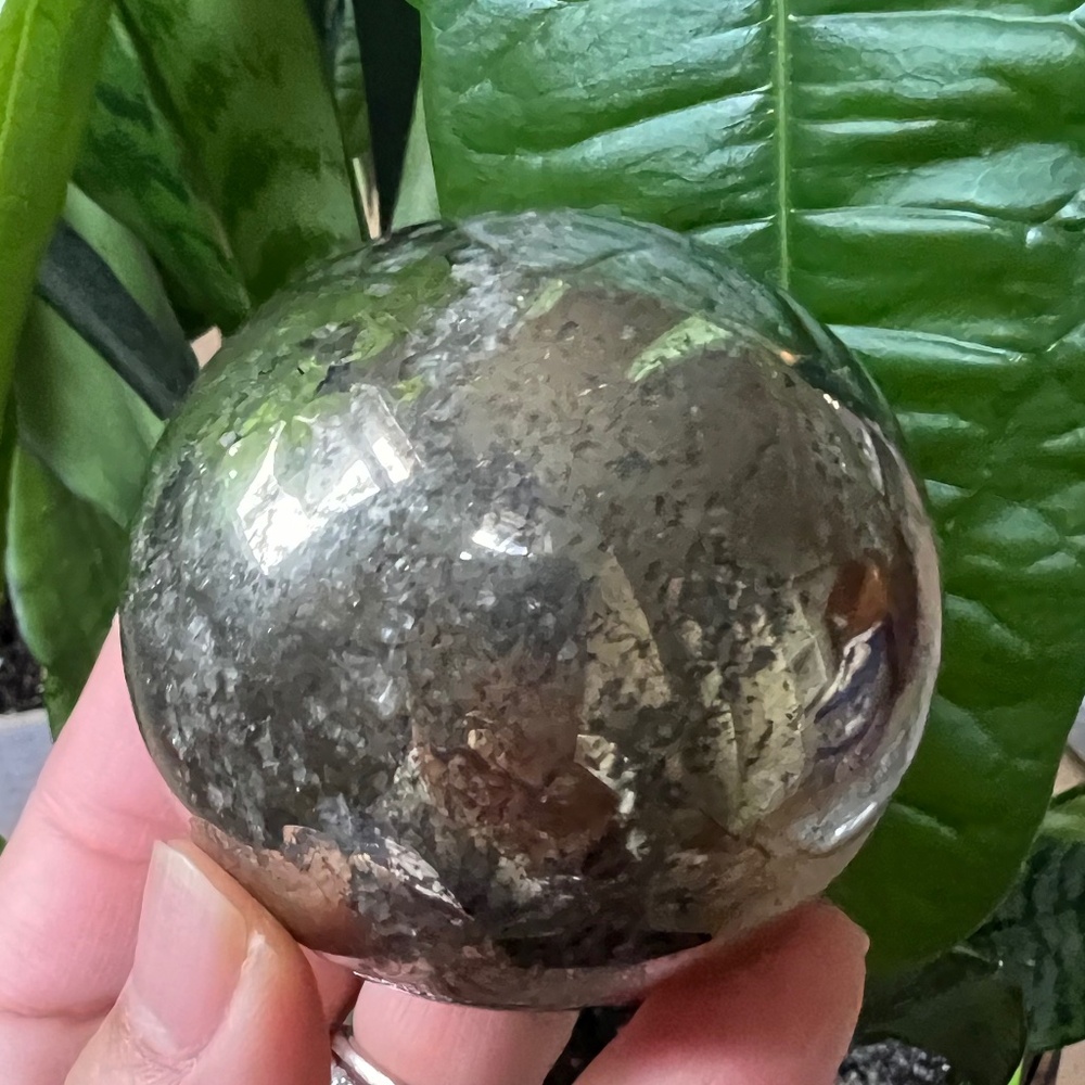 Pyrite sphere (d) | crystal